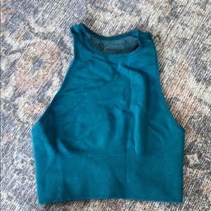 Avocado tone it up collab crop top